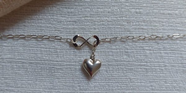 Pulseira Coração Infinito