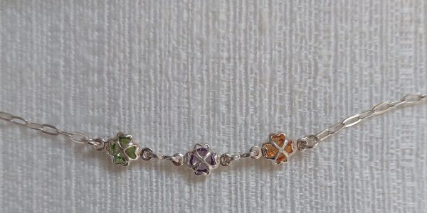 Pulseira Infantil Trevo de Quatro Folhas