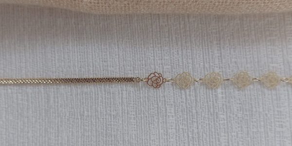 Pulseira Lâmina Rosas