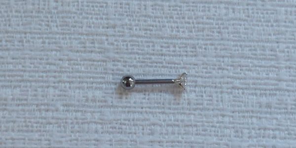 Piercing Labret Ponto de Luz Prata