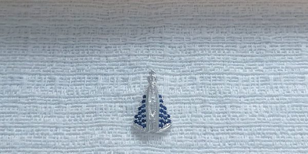 Pingente NSA Manto Azul Cravejado