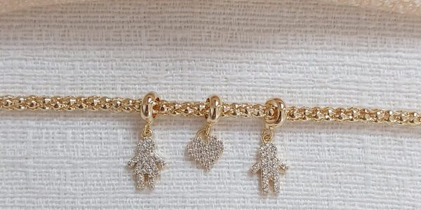 Pulseira Pipoca Family Cravejado