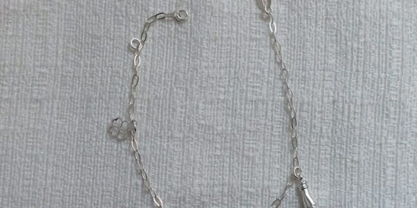 Pulseira Trevo/Figa/Olho Grego Prata