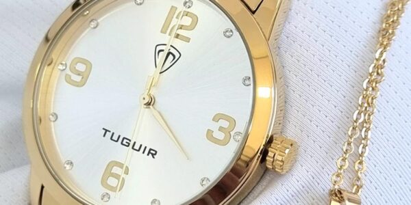 Relógio Tuguir Feminino Em Aço Inox (dourado)