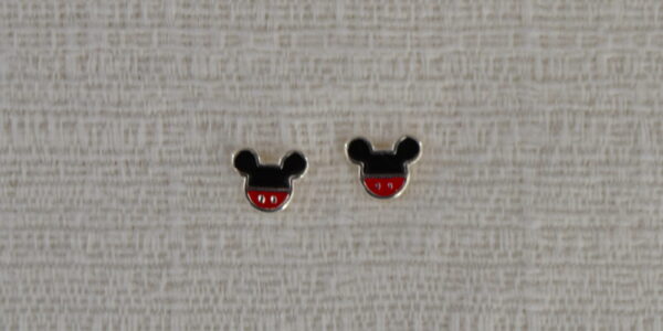 Brinco Mickey Infantil Prata